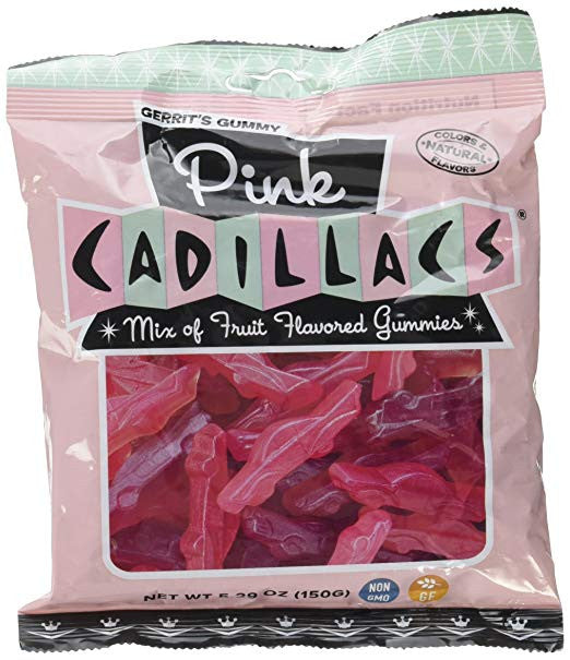 Gerrit's Gummy Pink Cadillacs 150g/5.2 oz. {Imported from Canada}