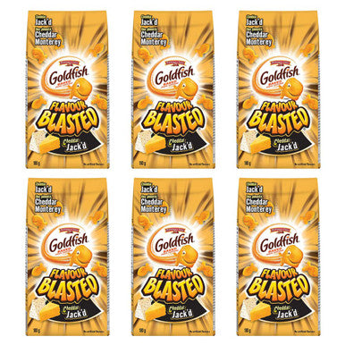 Pepperidge Farm Goldfish Flavour Blasted Cheddar Jack'd Crackers, 180g/6.3oz., 6-Pack {Imported from Canada}