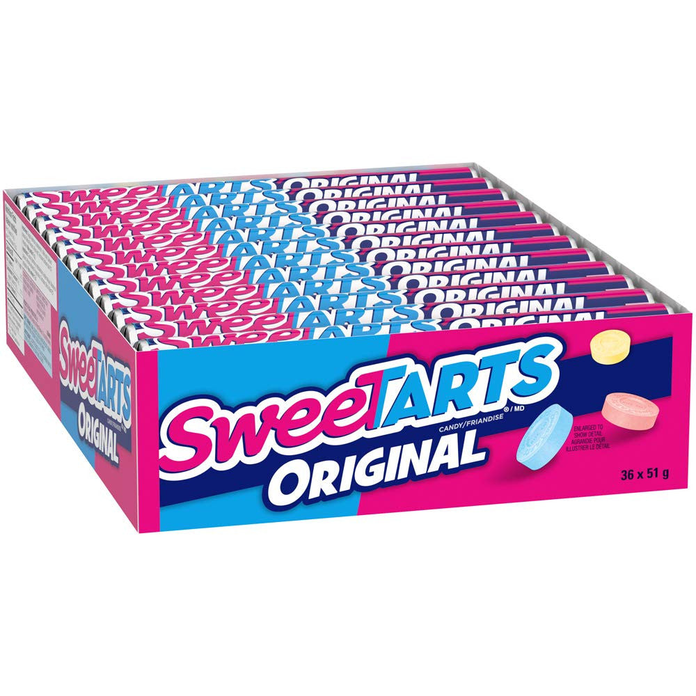 SweeTARTS Original Candy, 1.8oz. Roll (Pack of 36)  {Imported from Canada}