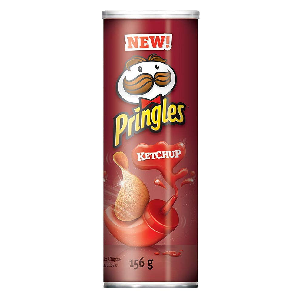 Pringles Ketchup Potato Chips,156g/5.5 oz., (Pack of 3) {Imported from Canada}