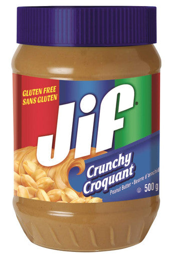 Jif Crunchy Peanut Butter 500g/17.6oz, (Imported from Canada)