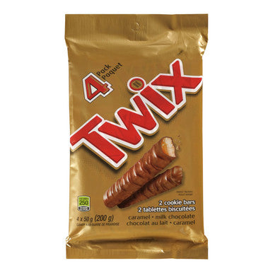 Twix Chocolate 4 Pack 200 Gram/7.05 Ounces {Imported from Canada}