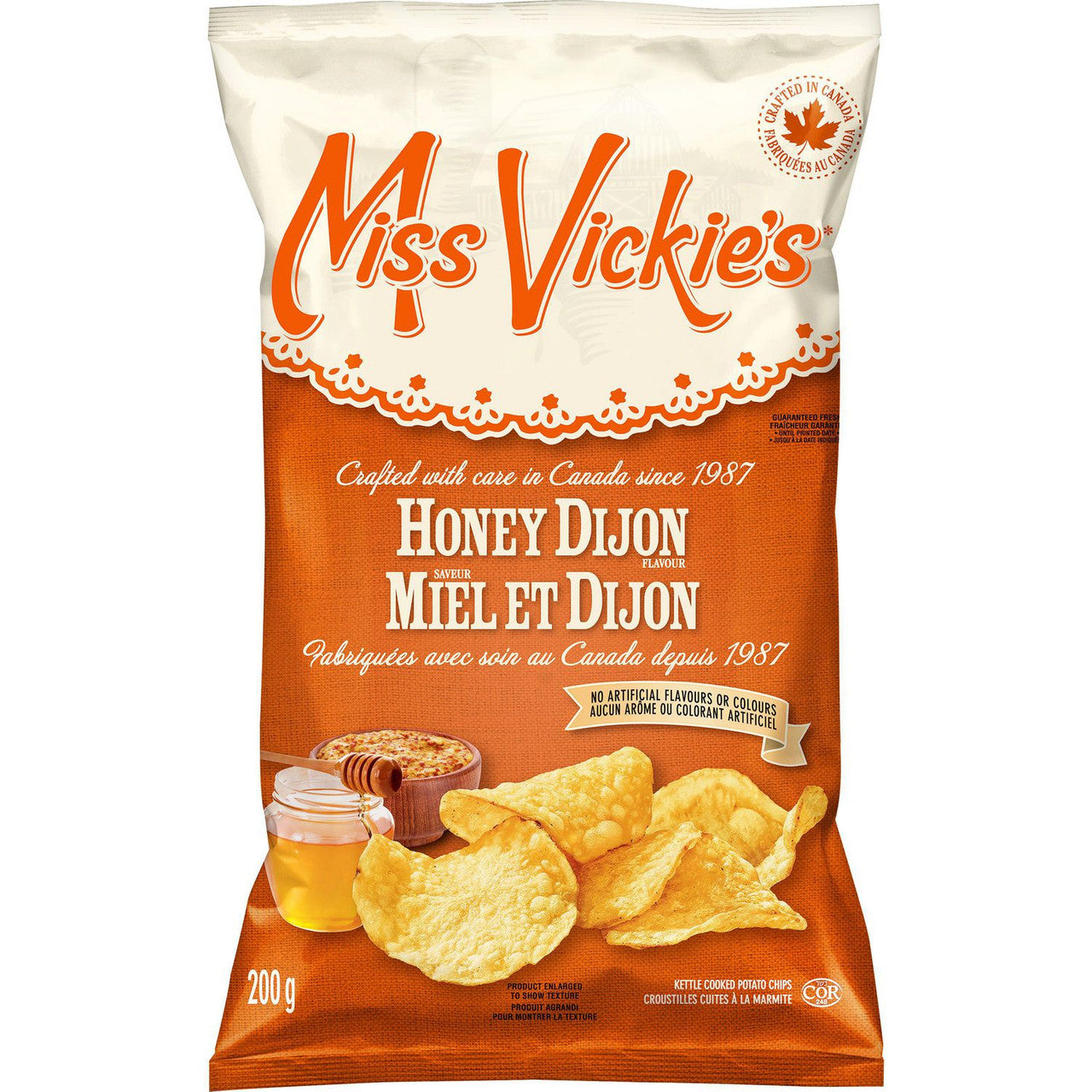 Miss Vickies Kettle Cooked Honey Dijon, 200g/7.1oz, (Imported from Canada)