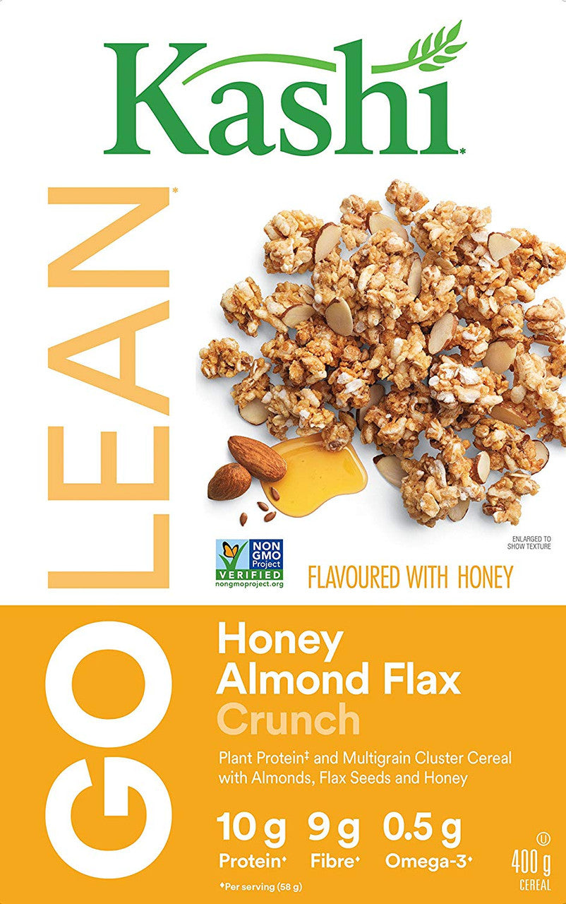 Kashi, Honey Almond Flax Cereal, Non-GMO, 400g/14.1oz., {Imported from Canada}