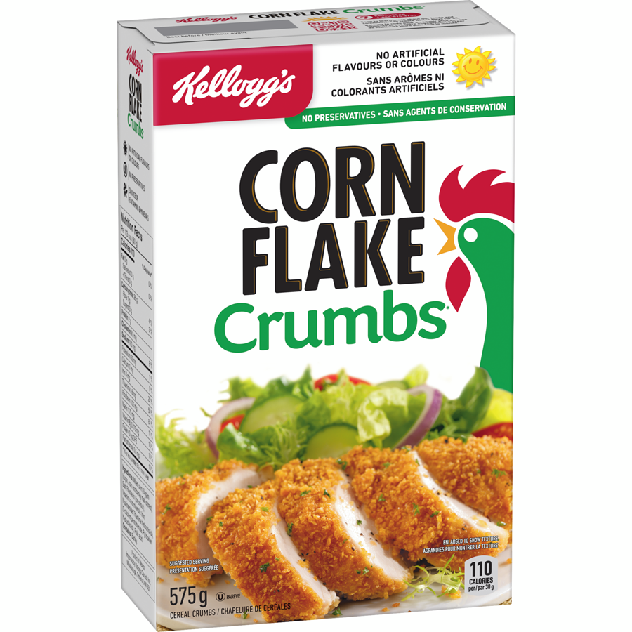 Kellogg's Corn Flake Crumbs, 575g/20 oz. Box {Imported from Canada}