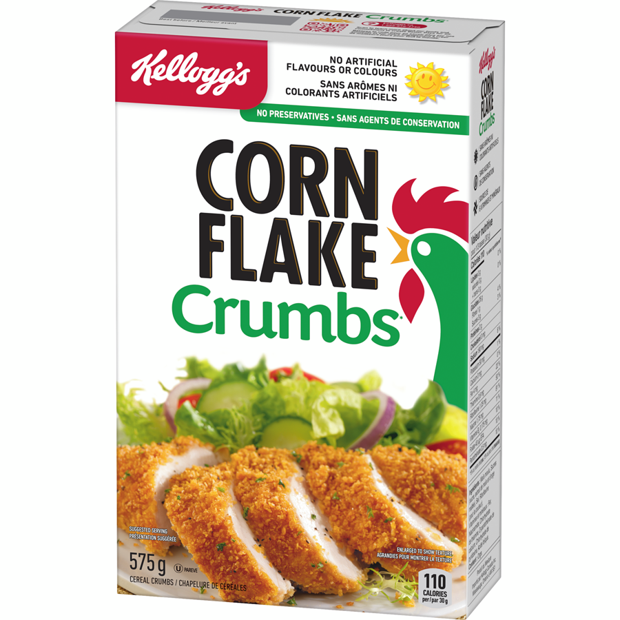 Kellogg's Corn Flake Crumbs, 575g/20 oz. Box {Imported from Canada}