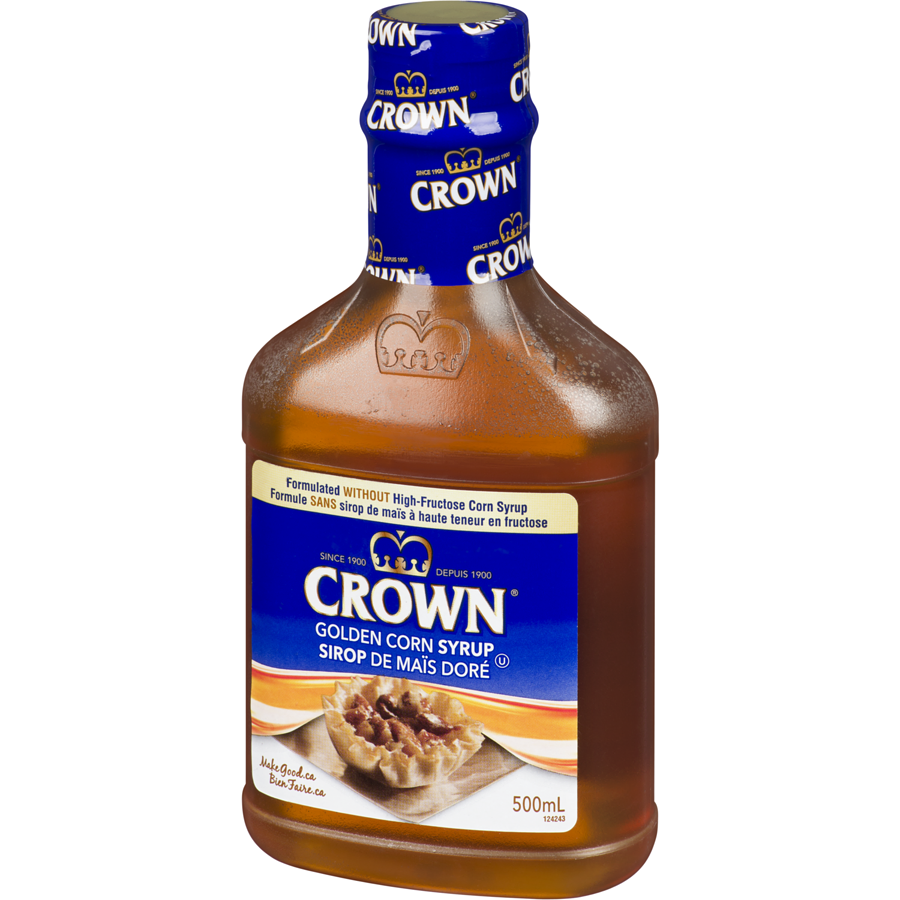 Crown Golden Corn Syrup, 500ml/16.9 fl oz., {Imported from Canada}