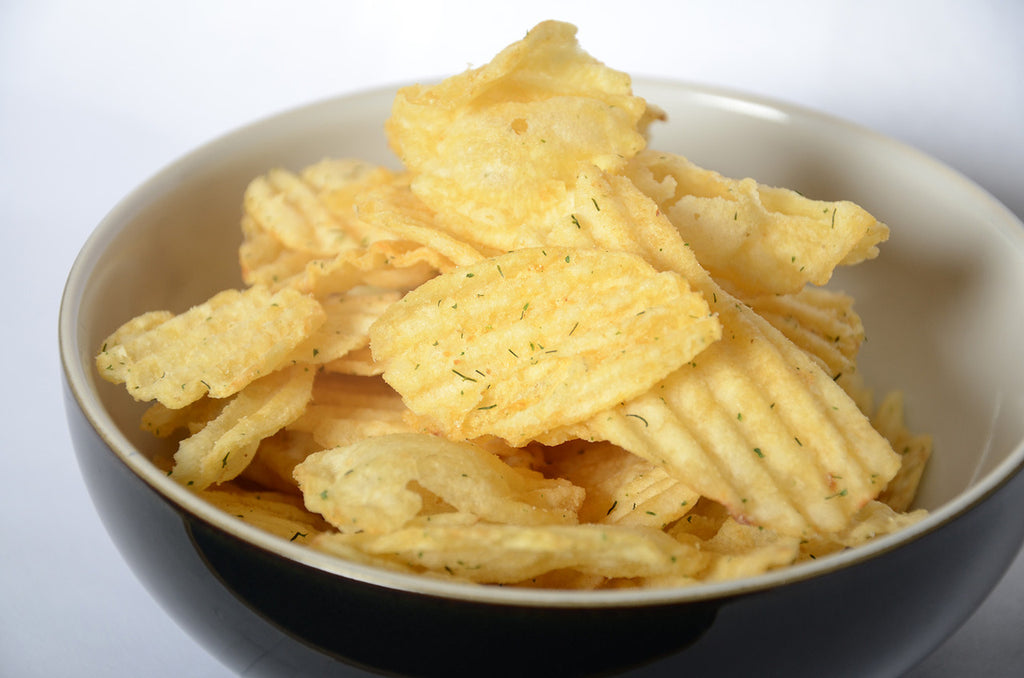 Kettle Dill Pickle Krinkle Cut Potato Chips, 220g/7.8oz. (Imported from Canada)