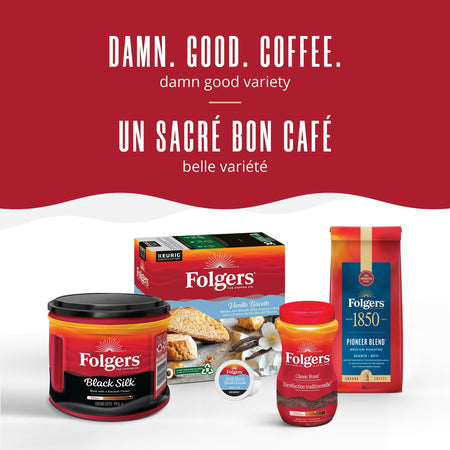 Folgers 1850 Pioneer Blend, Ground Coffee, 340g/12oz. - A Variety Of Folgers Coffees