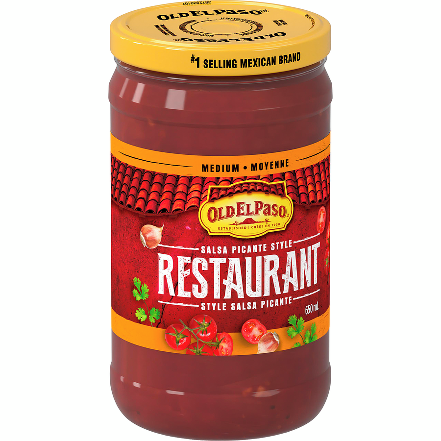 Old El Paso Medium Restaurant Style Salsa Picante, 650ml/22 oz