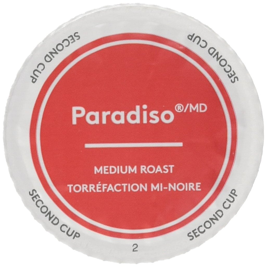 Second Cup Paradiso Medium Roast Coffee, 24-Count {Imported from Canada}