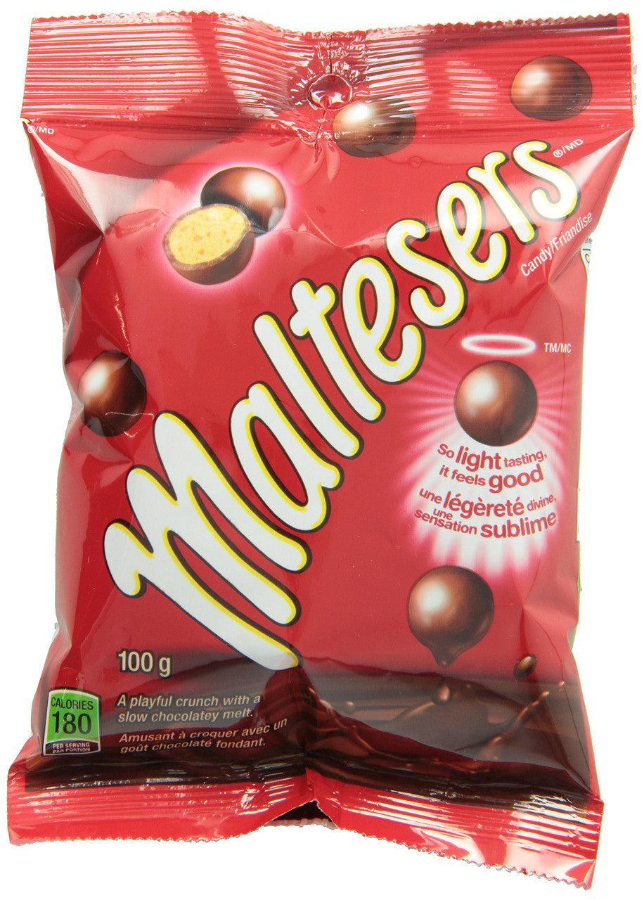 Mars Malteser's Peg Pack 100g/3.52oz, 24-Count {Imported from Canada}, Size: 24 Bag