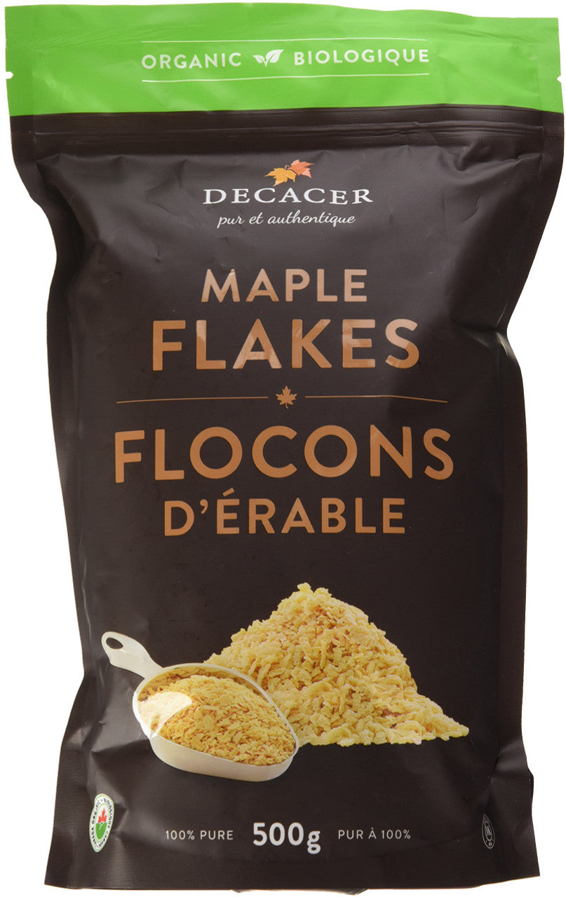 Decacer Organic Maple Flakes 500g 17.63oz - {Imported from Canada}