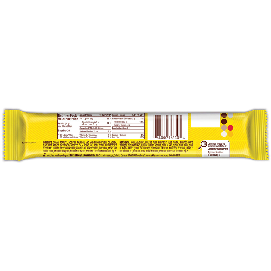Oh Henry King Size Chocolate Bars 85g Each BAR The Great Taste of Canada Chocolate bar (24 Packs)