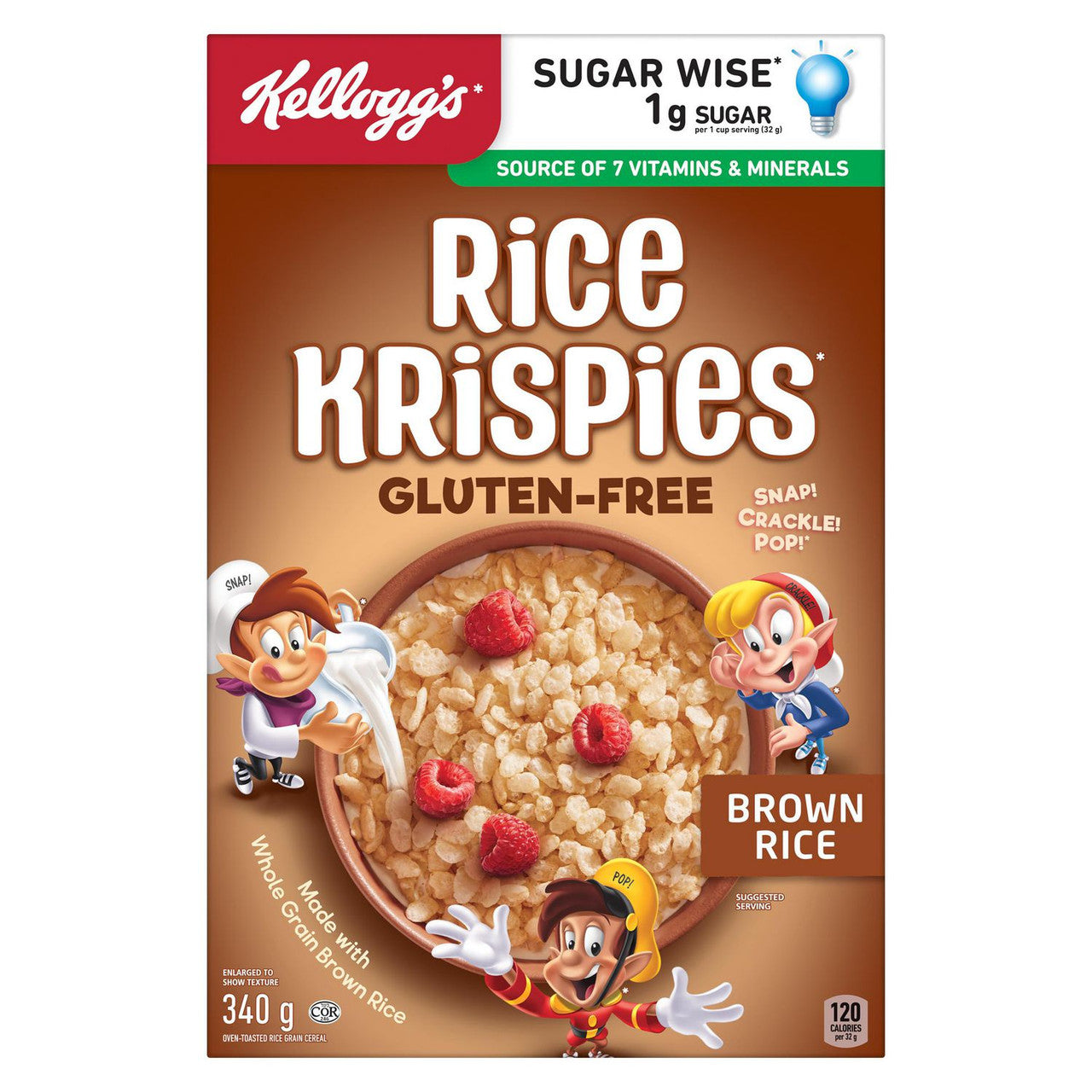 Kellogg's Rice Krispies Gluten Free Cereal, Whole Grain Brown Rice {Canadian}