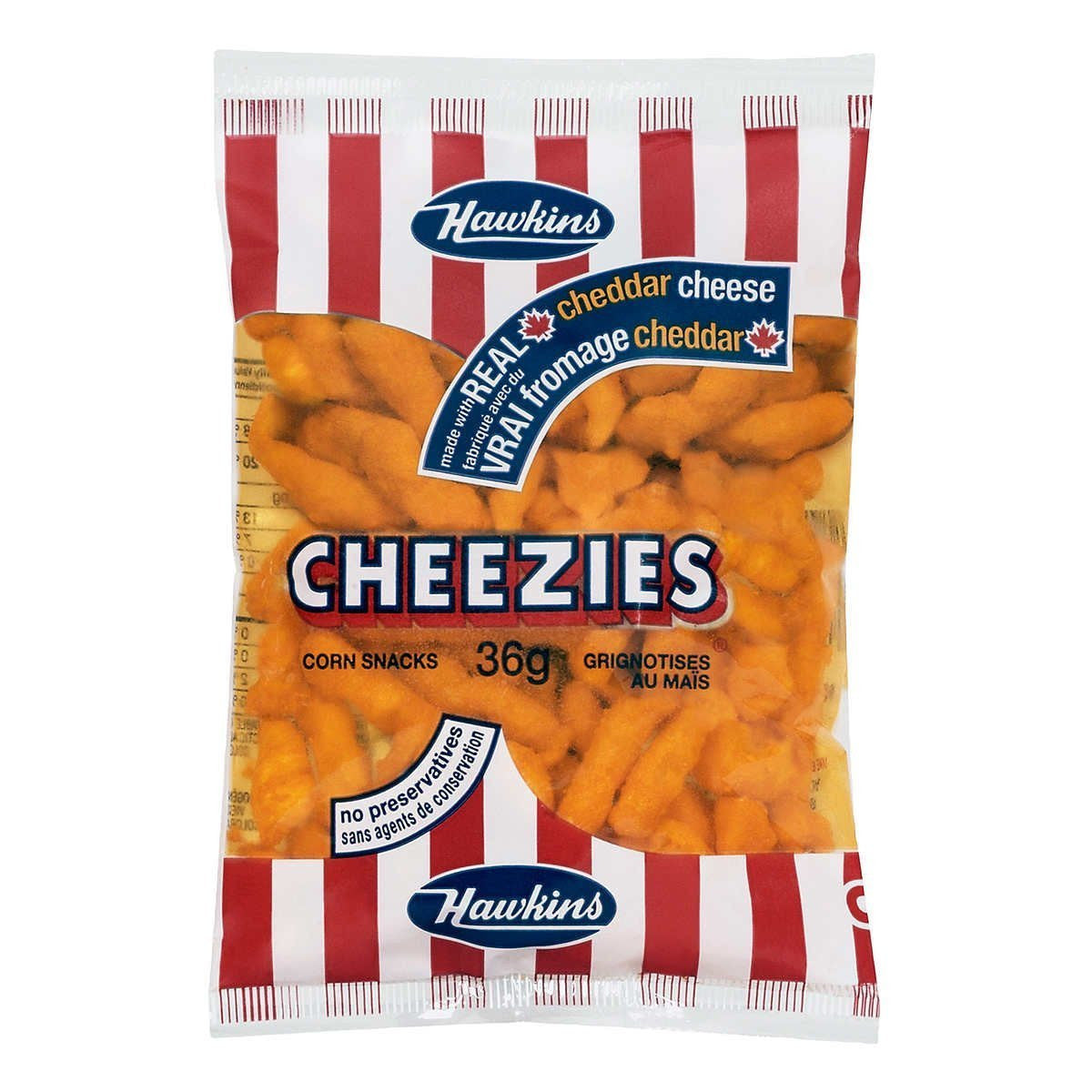 Hawkins Cheezies Box of 36 x 36g Bags
