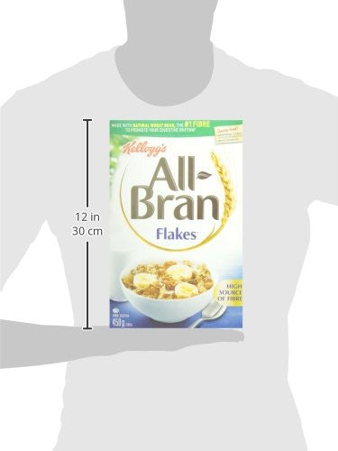 Kellogg's All-Bran Flakes Cereal, 450g/15.9oz (Imported from Canada)