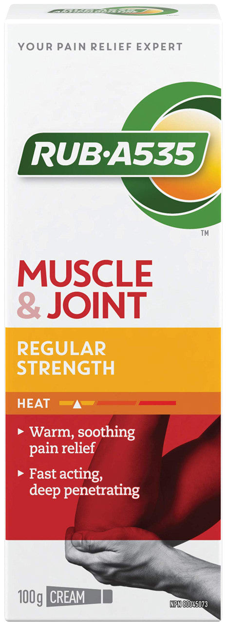 RUB A535 Regular STRENGTH CREAM For Relief of Arthritis, Muscle, Joint pain, 100 g