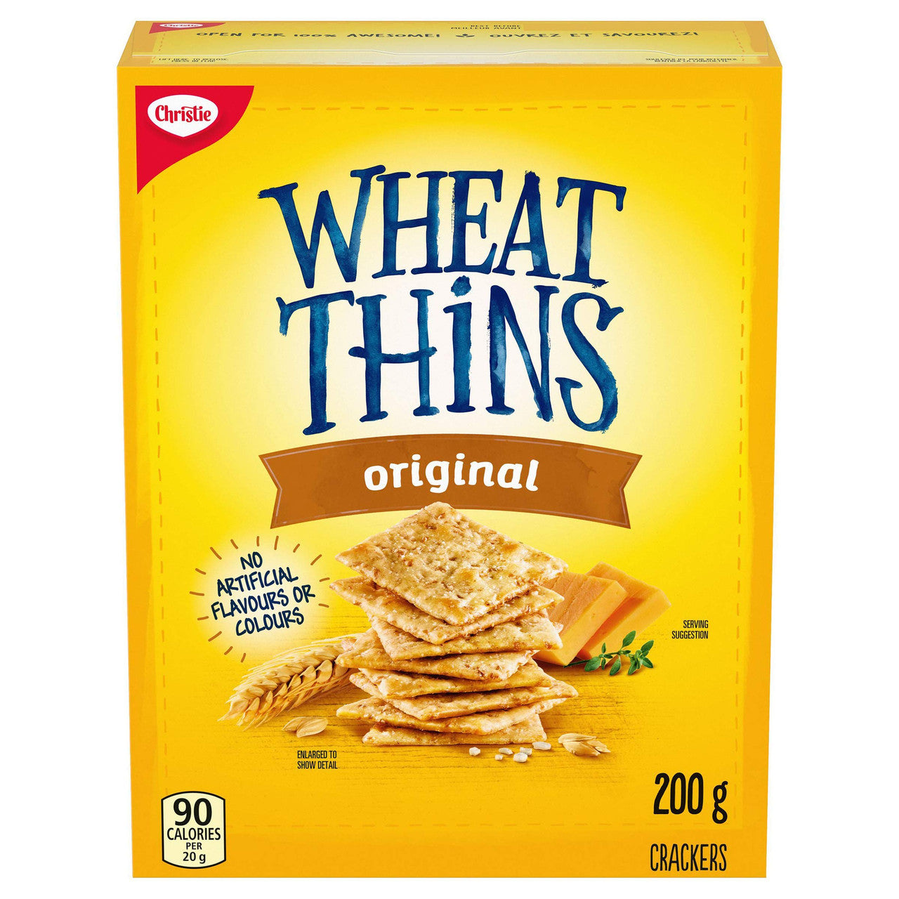 Chirstie Wheat Thins Crackers, Original, 200g/7.1oz., {Imported from Canada}