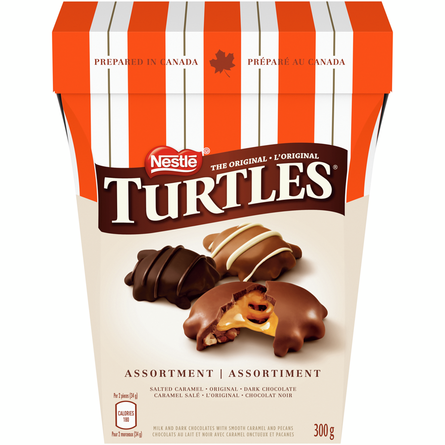 Nestle the Original Turtles Assortment, 300g/10.5 oz., Box {Imported from Canada}