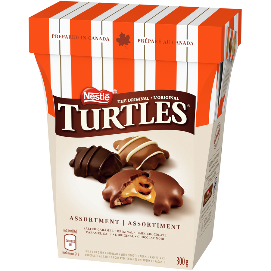 Nestle the Original Turtles Assortment, 300g/10.5 oz., Box {Imported from Canada}