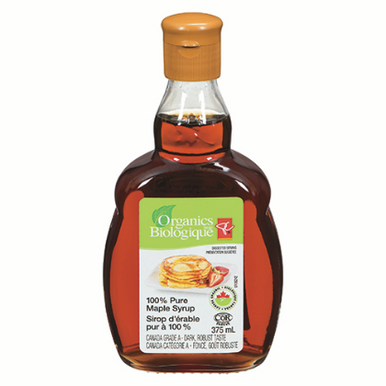 PC Organics 100% Pure Maple Syrup, 375ml/12.7oz., {Imported from Canada}