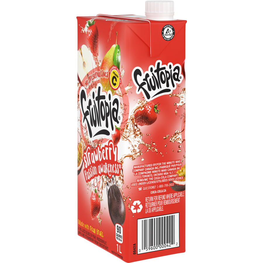 Fruitopia Strawberry Passion Awareness Juice, 1 L/35 fl. oz