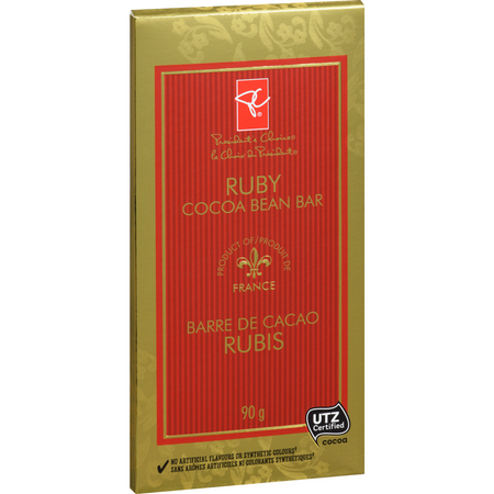 Presidents Choice Ruby Cocoa Bean Chocolate Bar - 90g/3.15 oz.  {Imported from Canada}