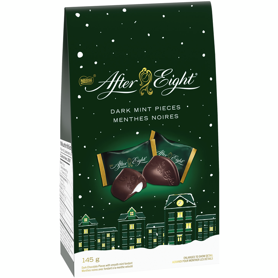 Nestle After Eight Dark Chocolate Mint Pieces, 145g/5 oz. Bag (Imported from Canada)