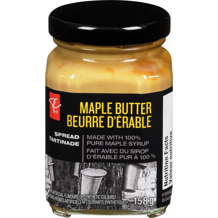 President's Choice Maple Butter Spread, 158g/5.5 oz. Jar {Imported from Canada}