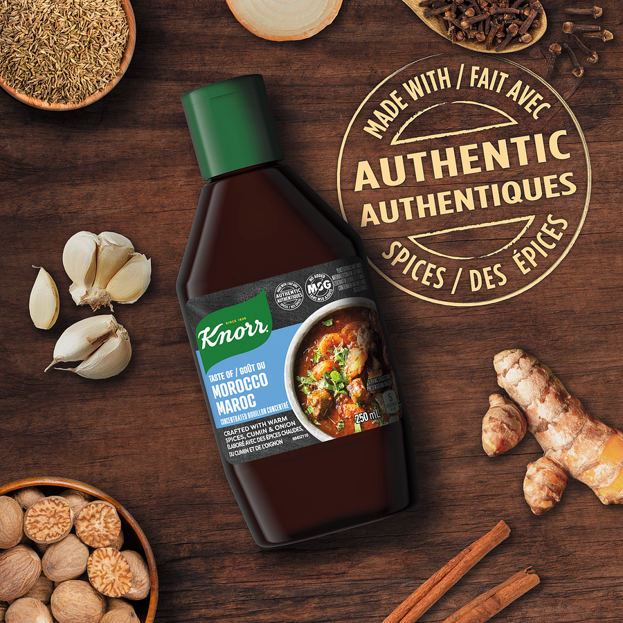 Knorr Taste of Morocco Concentrated Bouillon, 250ml/8.75 fl. oz., Bottle {Imported from Canada}