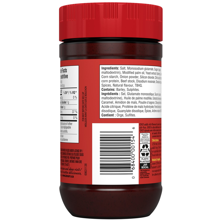 Knorr OXO Beef In-A-Mug Bouillon Base, 225g/8 oz