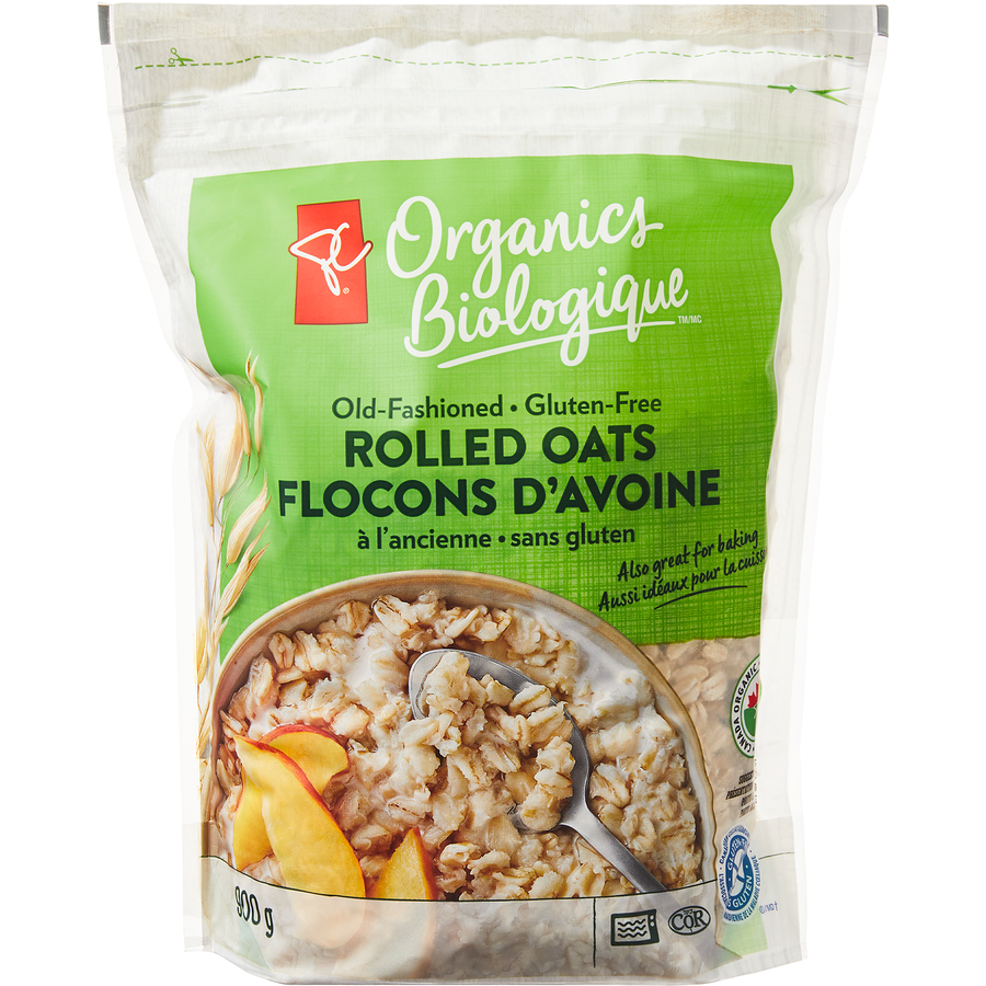 President s Choice Organics Old Fashioned Gluten Free Rolled Oats 900 President s Choice Organics Old Fashioned Gluten Free Rolled Oats 900