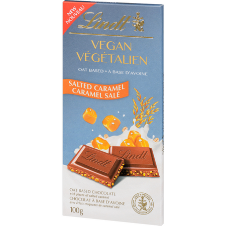 Lindt Vegan Salted Caramel Chocolate Bar, 100g/3.5 oz. {Imported from Canada}