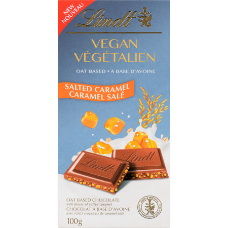 Lindt Vegan Salted Caramel Chocolate Bar, 100g/3.5 oz. {Imported from Canada}