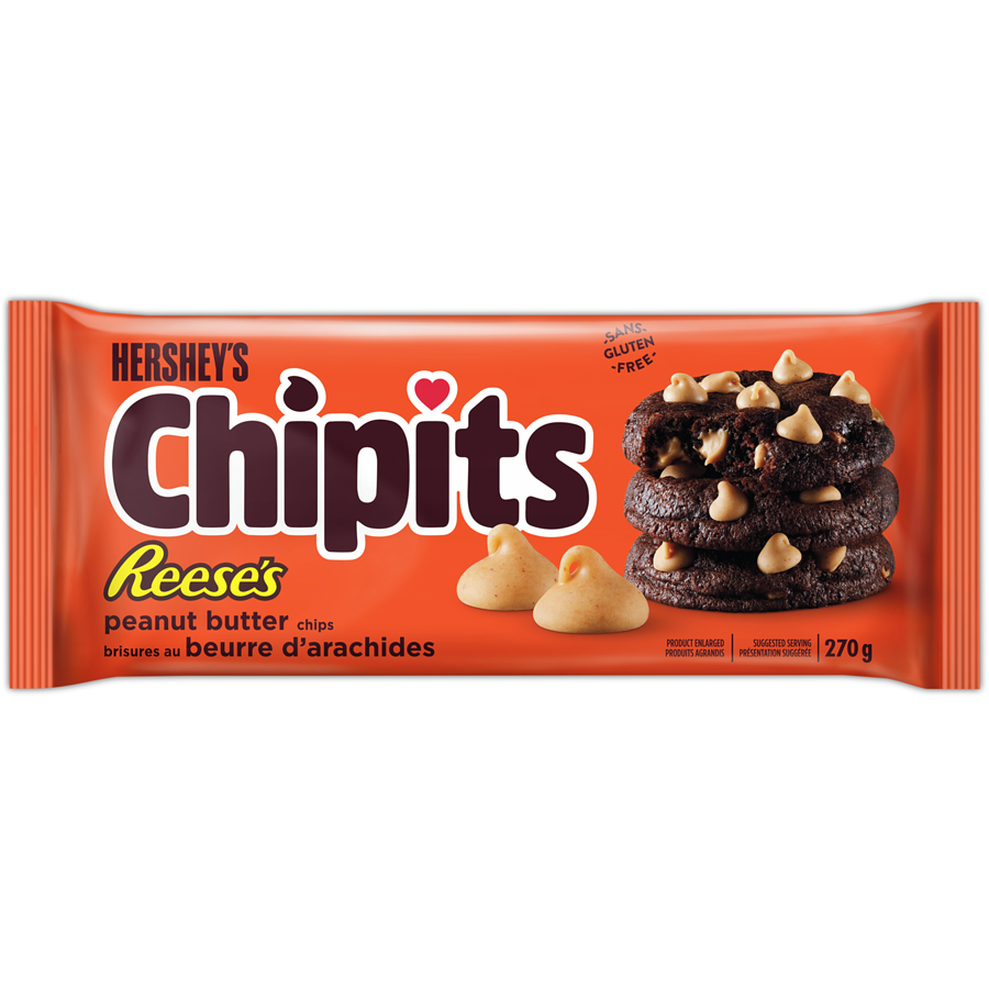 Chippits Hershey's Chipits Reese's Peanut Butter flavored Baking Chips, 270g/9.