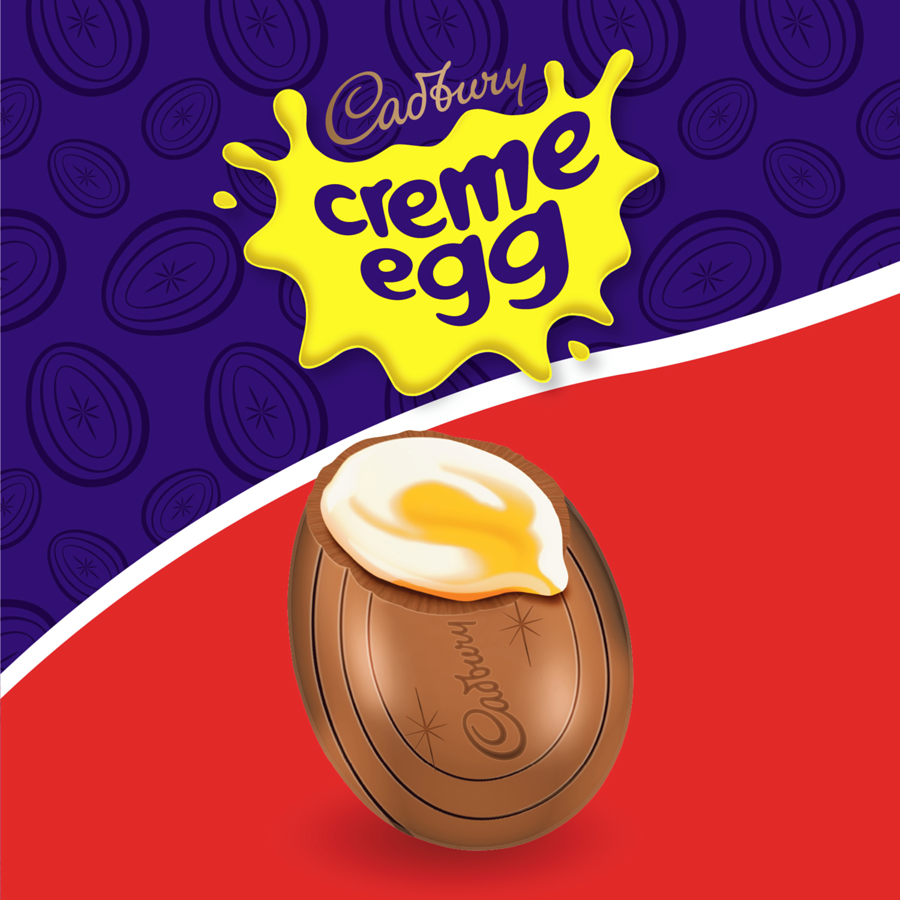 Cadbury Creme Egg, Box of 3x34g, 102g/3.6 oz. - Cadbury Creme Egg Label