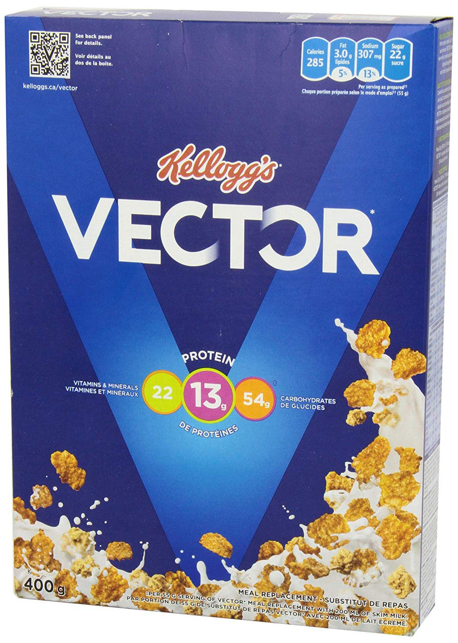 Kellogg's Vector Meal Replacement Cereal, 400g/14.1oz (Imported from Canada)