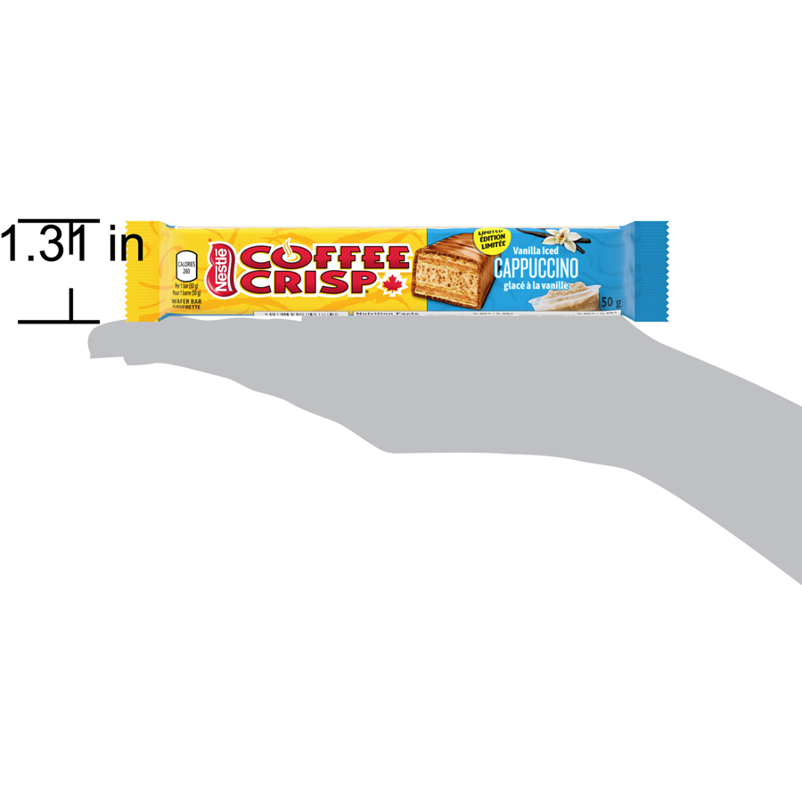 Nestle Coffee Crisp Vanilla Iced Cappuccino Flavor, 50g/1.75 oz. {Imported from Canada}