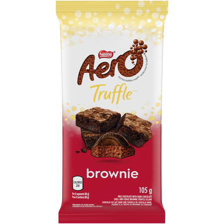 Nestle Aero Truffle Brownie Chocolate Bar, 105g/3.7oz., {Imported from Canada}