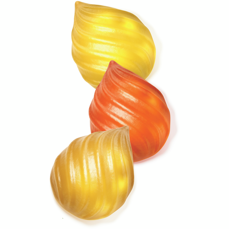 Twizzlers Press'd Fruit Gummies, Orange, Pineapple & Lemon Flavors, 100g/3.5 oz., Bag {Imported from Canada}