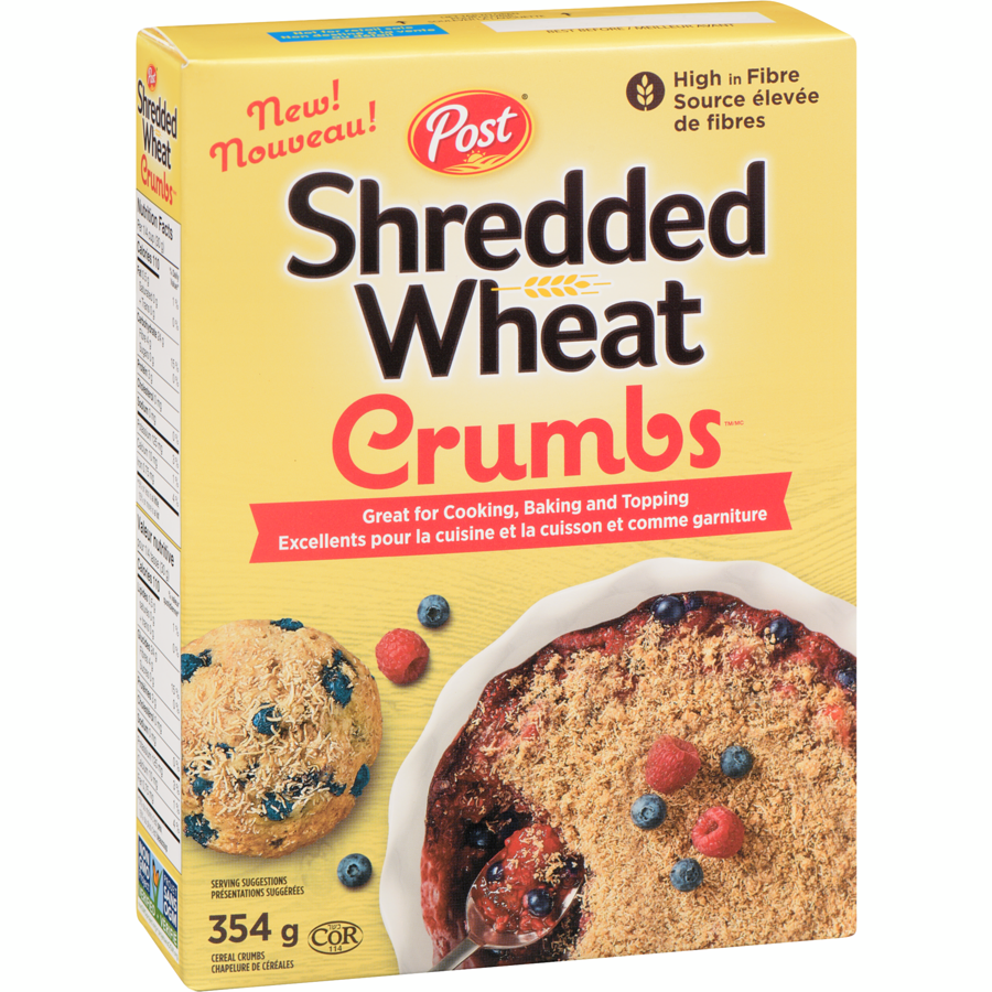 Post Shredded Wheat Crumbs, 354g/12.4 oz. Box{Imported from Canada}