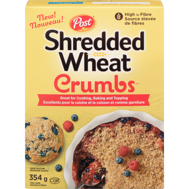 Post Shredded Wheat Crumbs, 354g/12.4 oz. Box{Imported from Canada}