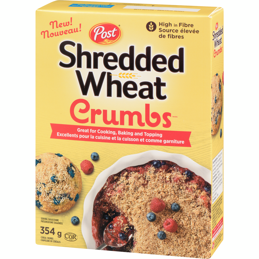 Post Shredded Wheat Crumbs, 354g/12.4 oz. Box{Imported from Canada}