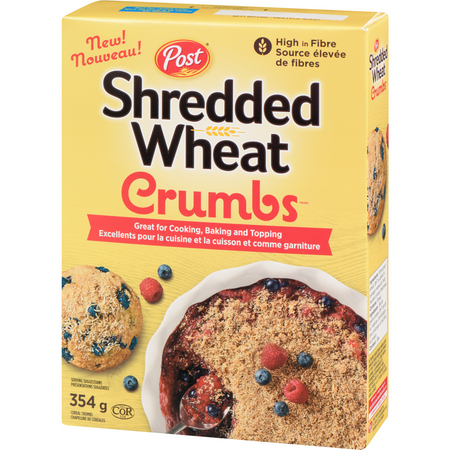 Post Shredded Wheat Crumbs, 354g/12.4 oz. Box{Imported from Canada}