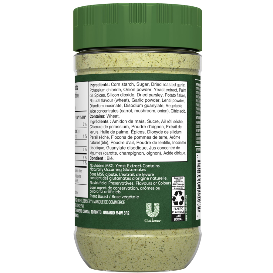 Knorr Zero Salt Roasted Garlic Bouillon Powder, 160g/5.6 oz., {Imported from Canada}