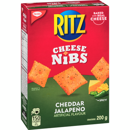 Ritz Cheese Nibs Cheddar Jalapeno angled view