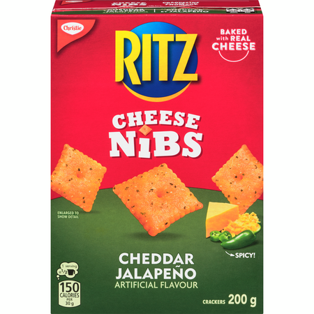 Ritz Cheese Nibs Cheddar Jalapeno front