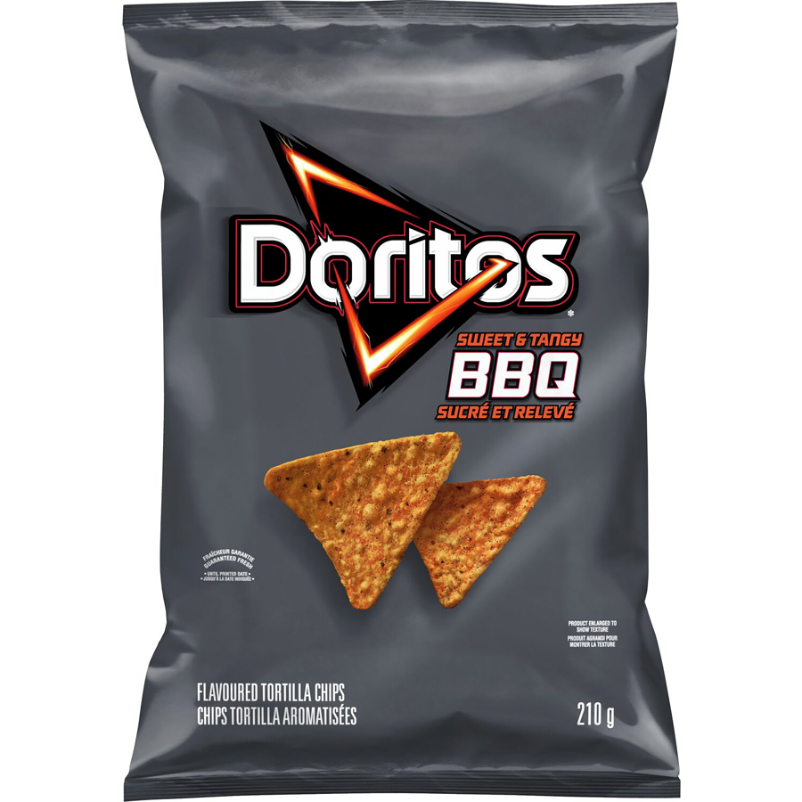 Doritos Sweet & Tangy BBQ Tortilla Chips, 210g/7.4 oz