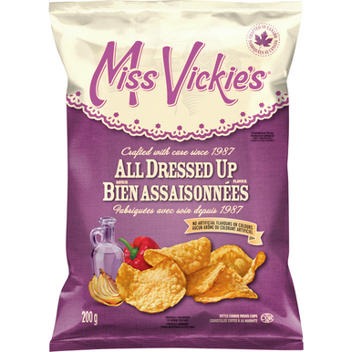 Miss Vickie's All Dressed Up Kettle Chips, 200g/7 oz. Bag {Imported from Canada}